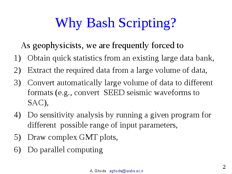 Why Bash Scripting
