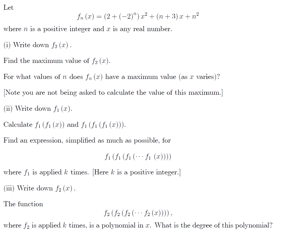 Paper 3 examples (HL) IBDP Math HL/SL