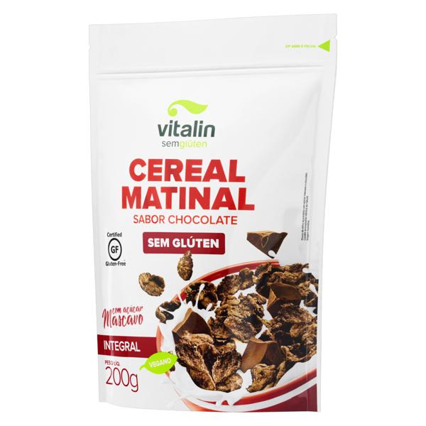 Cereal Matinal com Açúcar Mascavo Integral Chocolate sem Glúten Vitalin