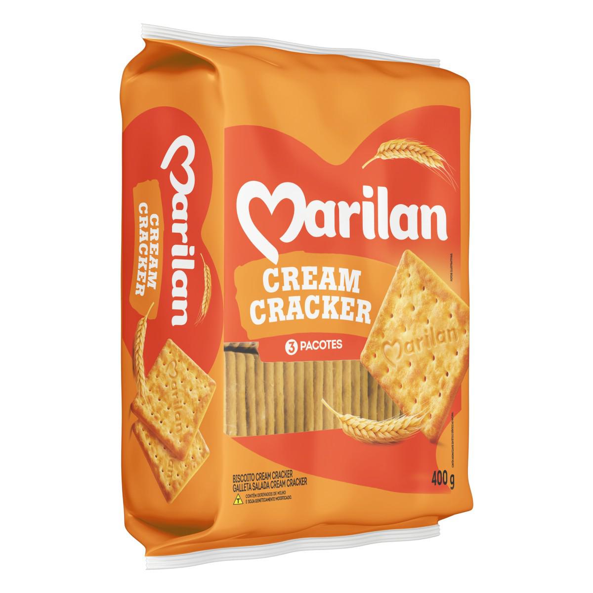 Biscoito Cream Cracker Marilan Pacote 350g Rede Super Líder