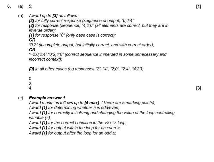 Answers Ib computer Science