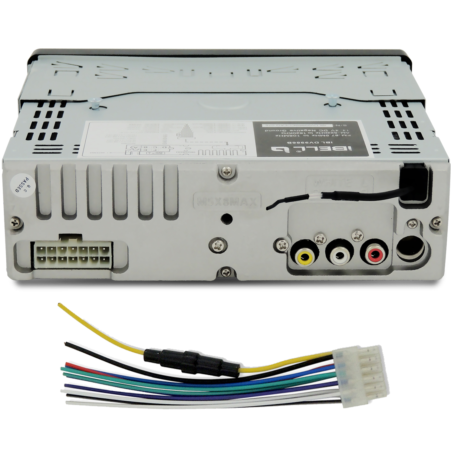 Ibell 9986b car dvd player audio system compatible with dvd cd usb sd