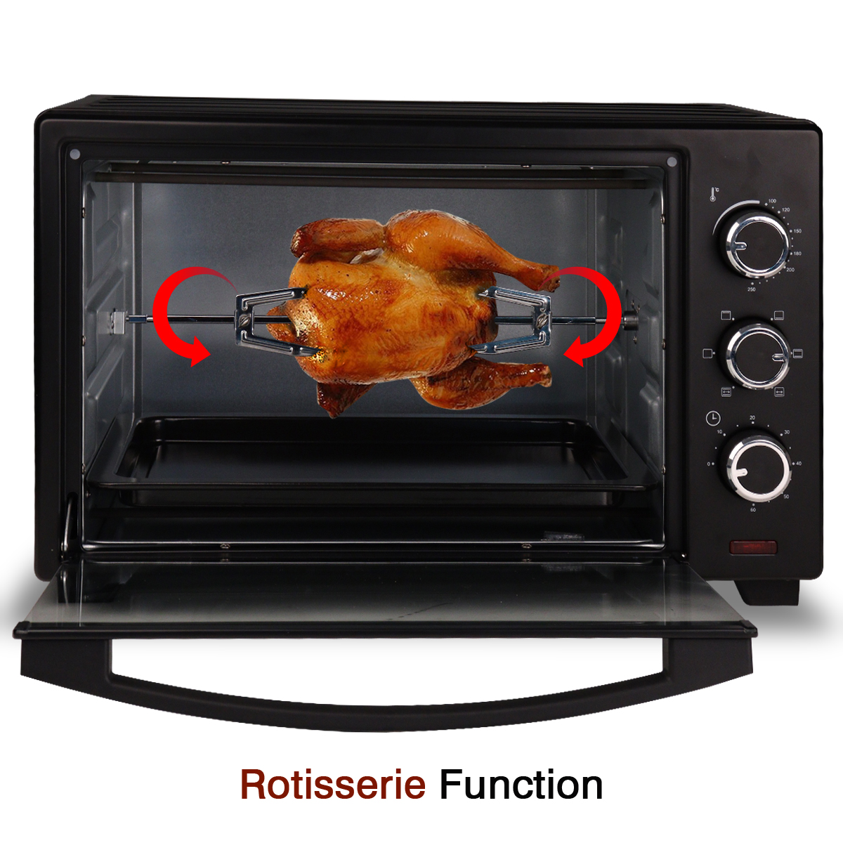 Ibell eo30lg 30 litre electric oven toaster grill with rotisserie 1600