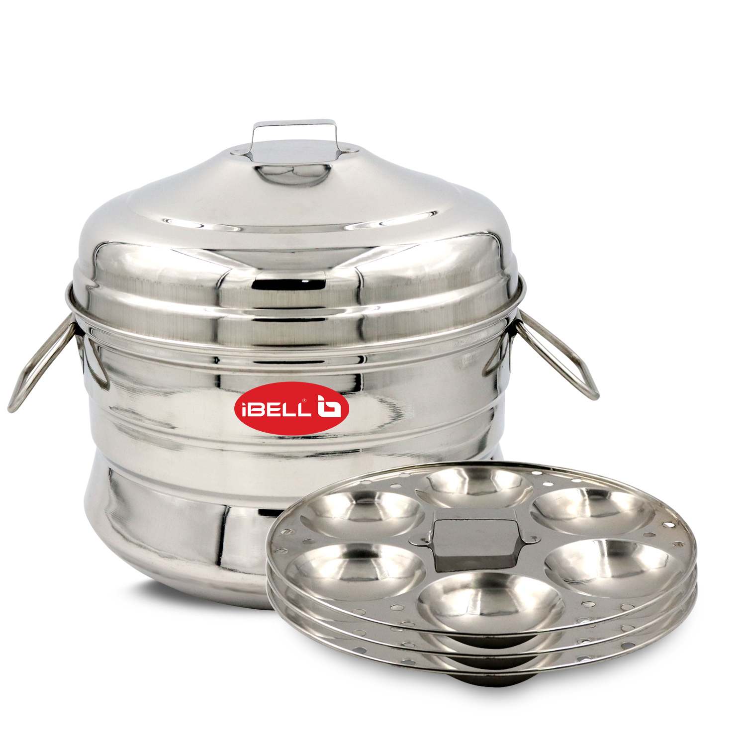 Ibell ip18p3 high food grade idly pot stainless steel idli pot 3 idli