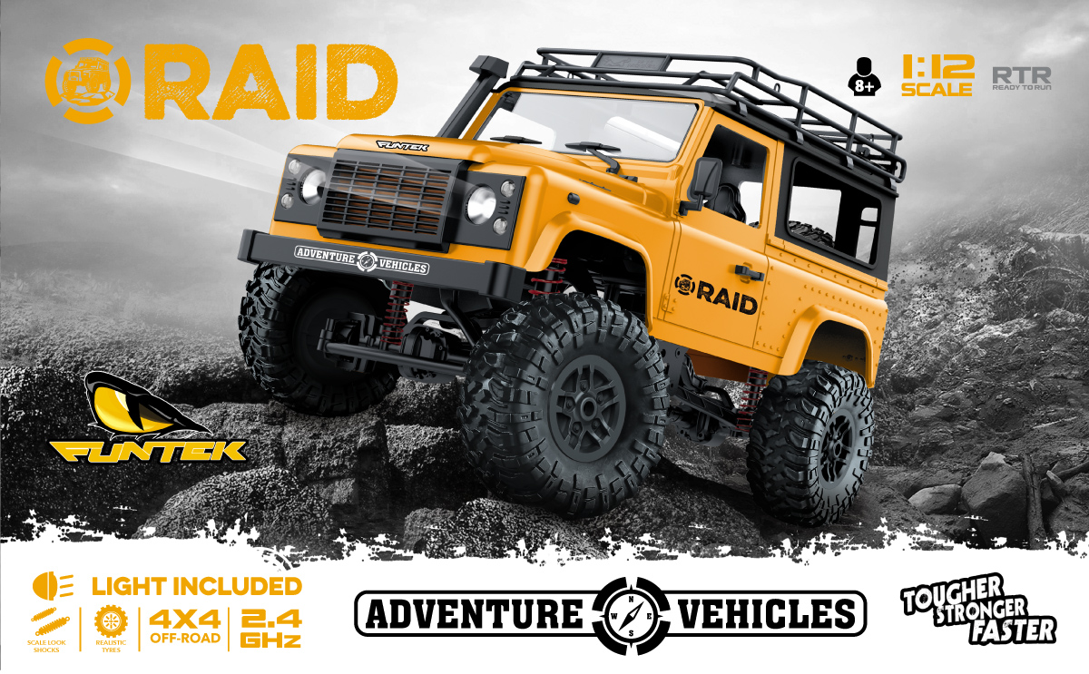 Land Rover D90 Funtek RAID ADVENTURE amarillo