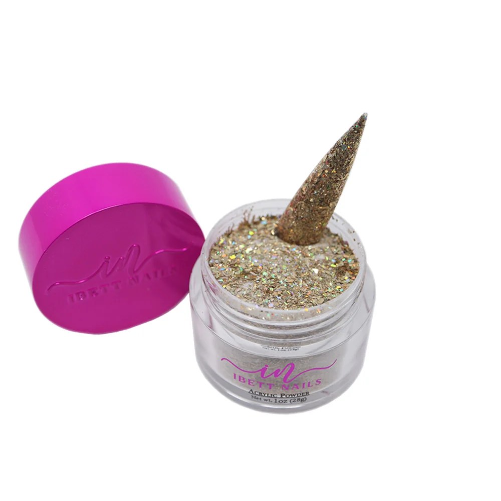 Ibett Nails Acrylic Powder Glitter 13 Acrylic Nail System 1Oz.