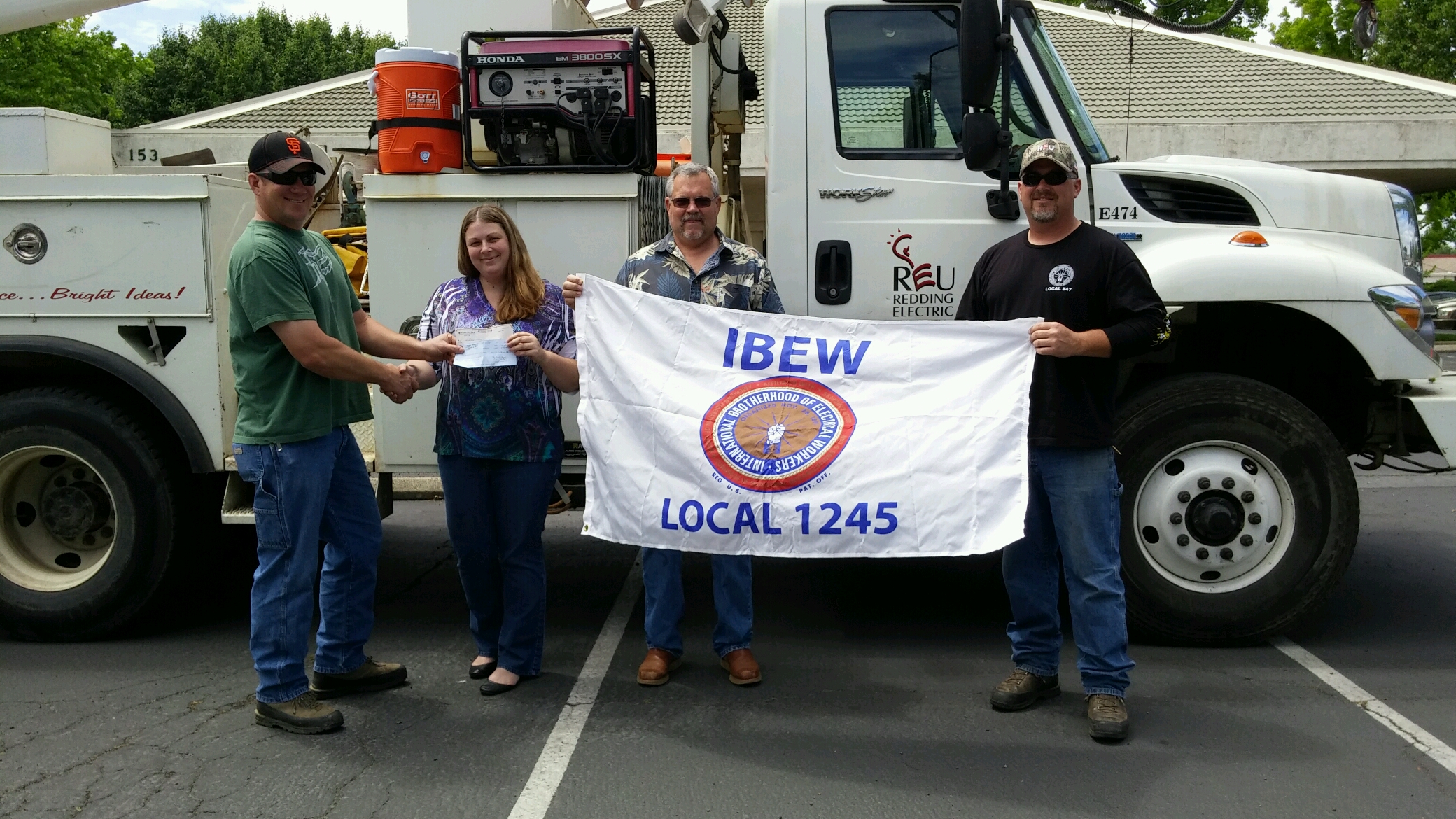 Grandmain of IBEW 1245 Vet Group raises the standard in Redding