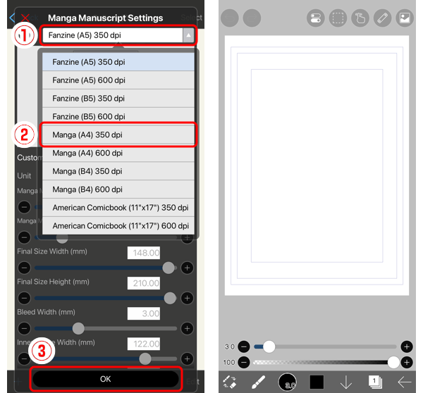 59. Create a Manga Manuscript for Printing How to use ibisPaint
