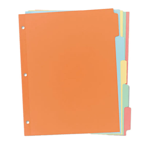 Colored File Divider Biggest Online Office Supplies Store