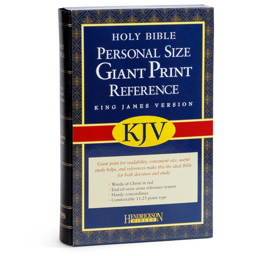 Personal Size Giant Print KJV Reference Bible Black IBLP Canada