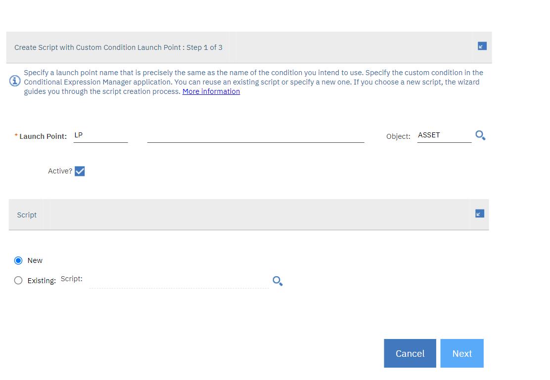 IBM Maximo Autoscripting Guide Condition launch point