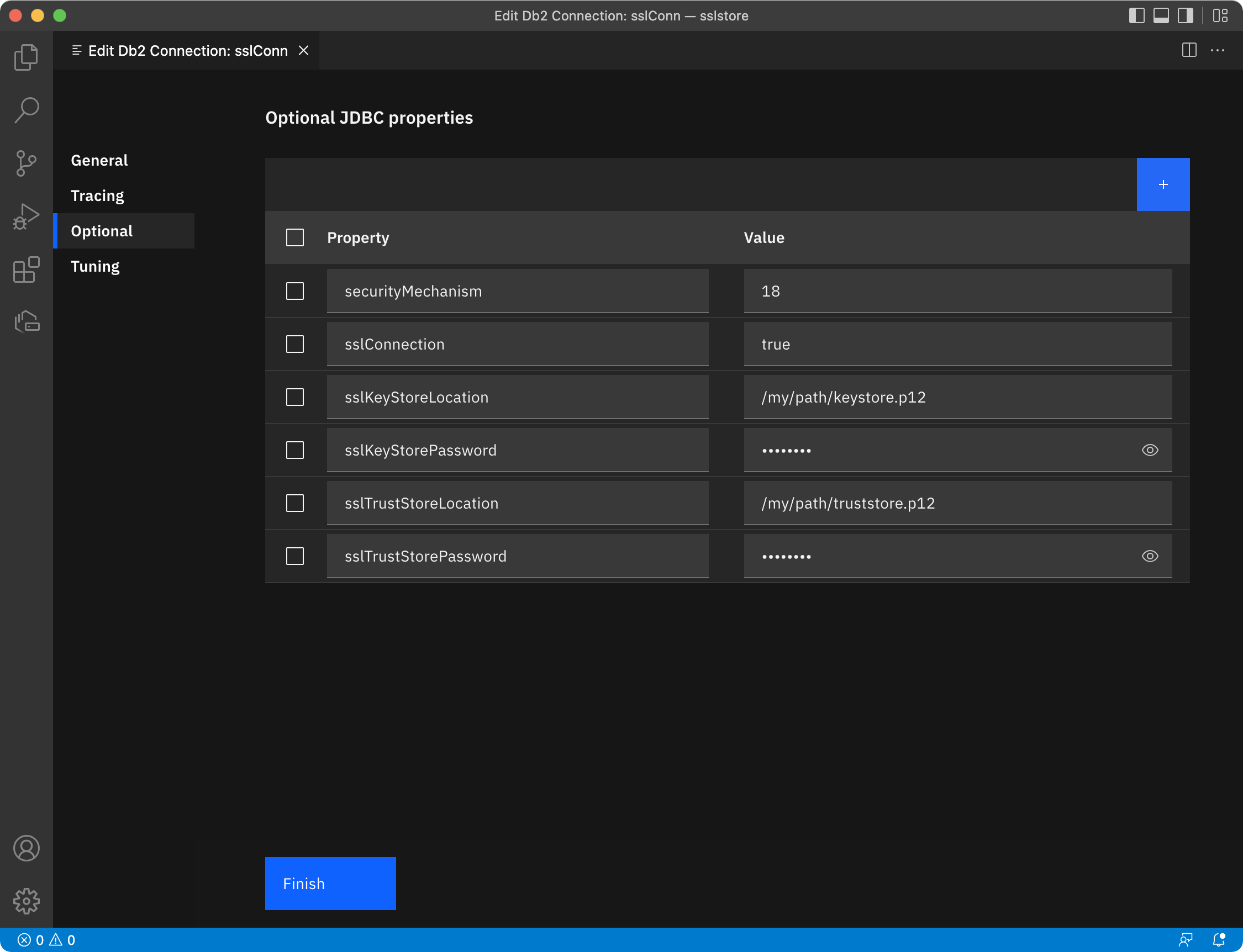 Creating a database connection