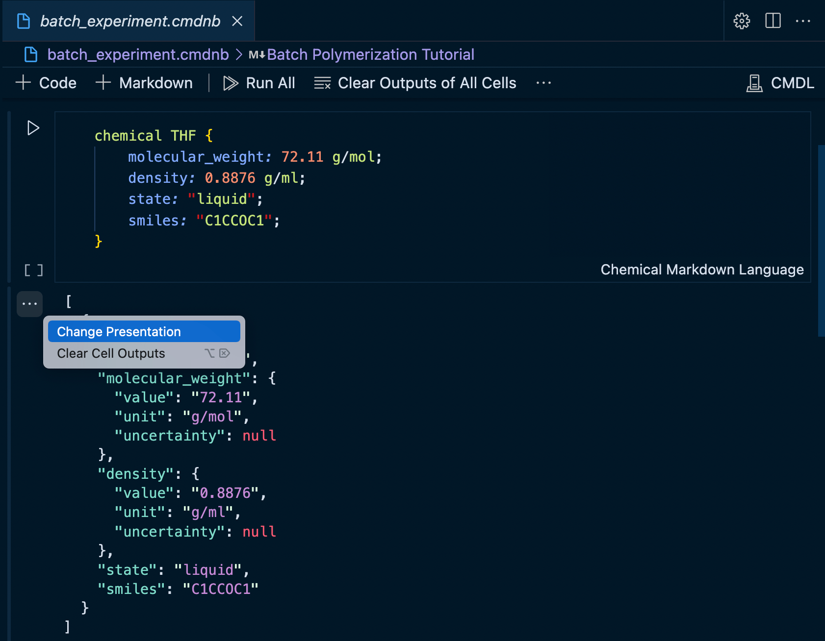 Tutorial IBM Materials Notebook