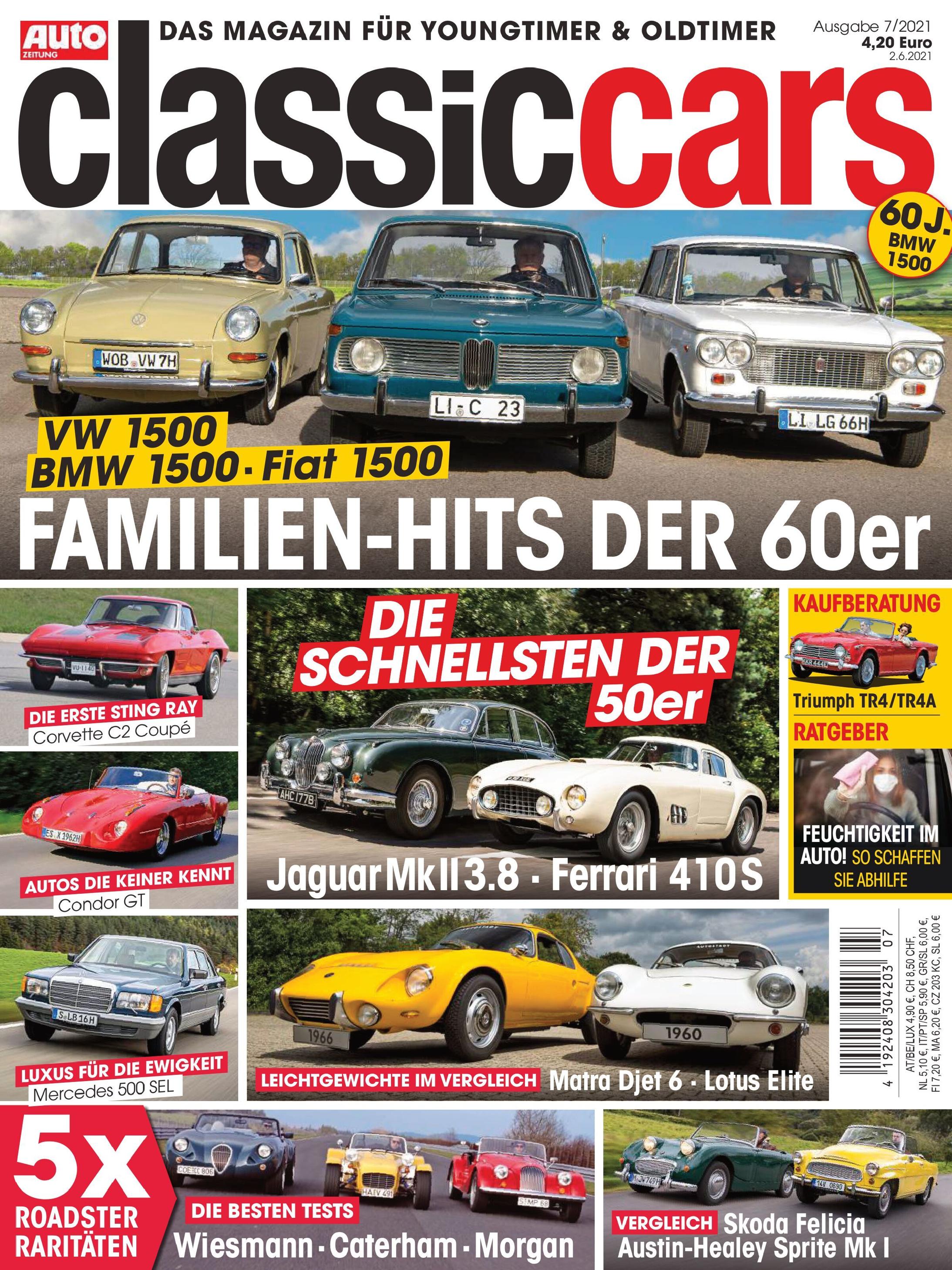 Auto Zeitung classic cars aktuelle Ausgabe 202107 — Download