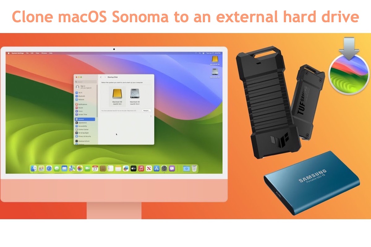 How To Clone macOS Sonoma To An External Hard Drive?