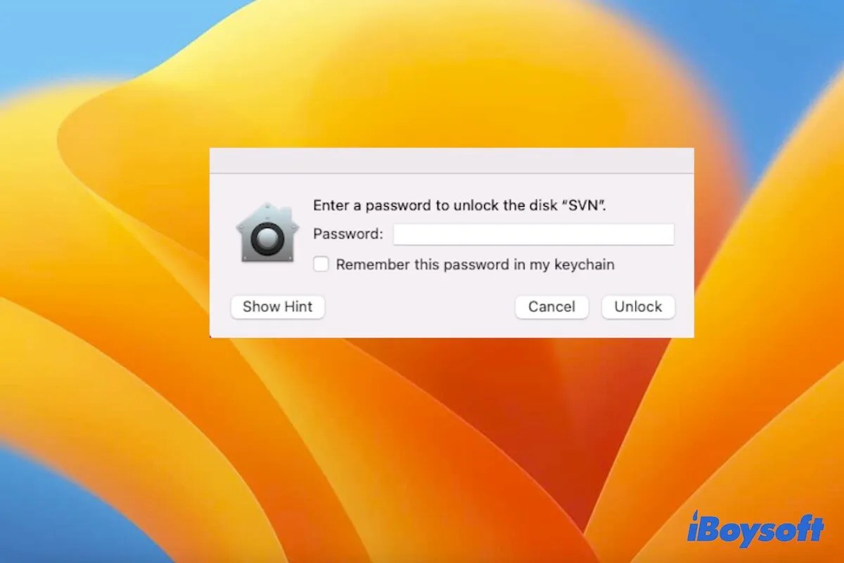 Fix 'Encrypted External Drive Won't Ask for Password on Mac'