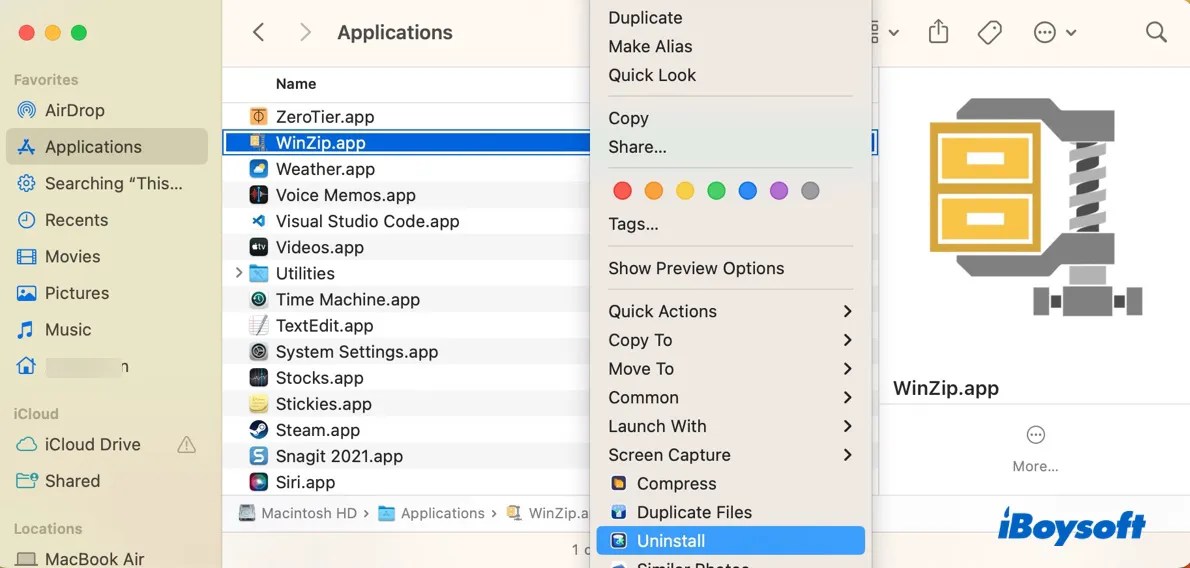 [Latest] How to Delete WinZip from Mac Completely? (3 Ways)