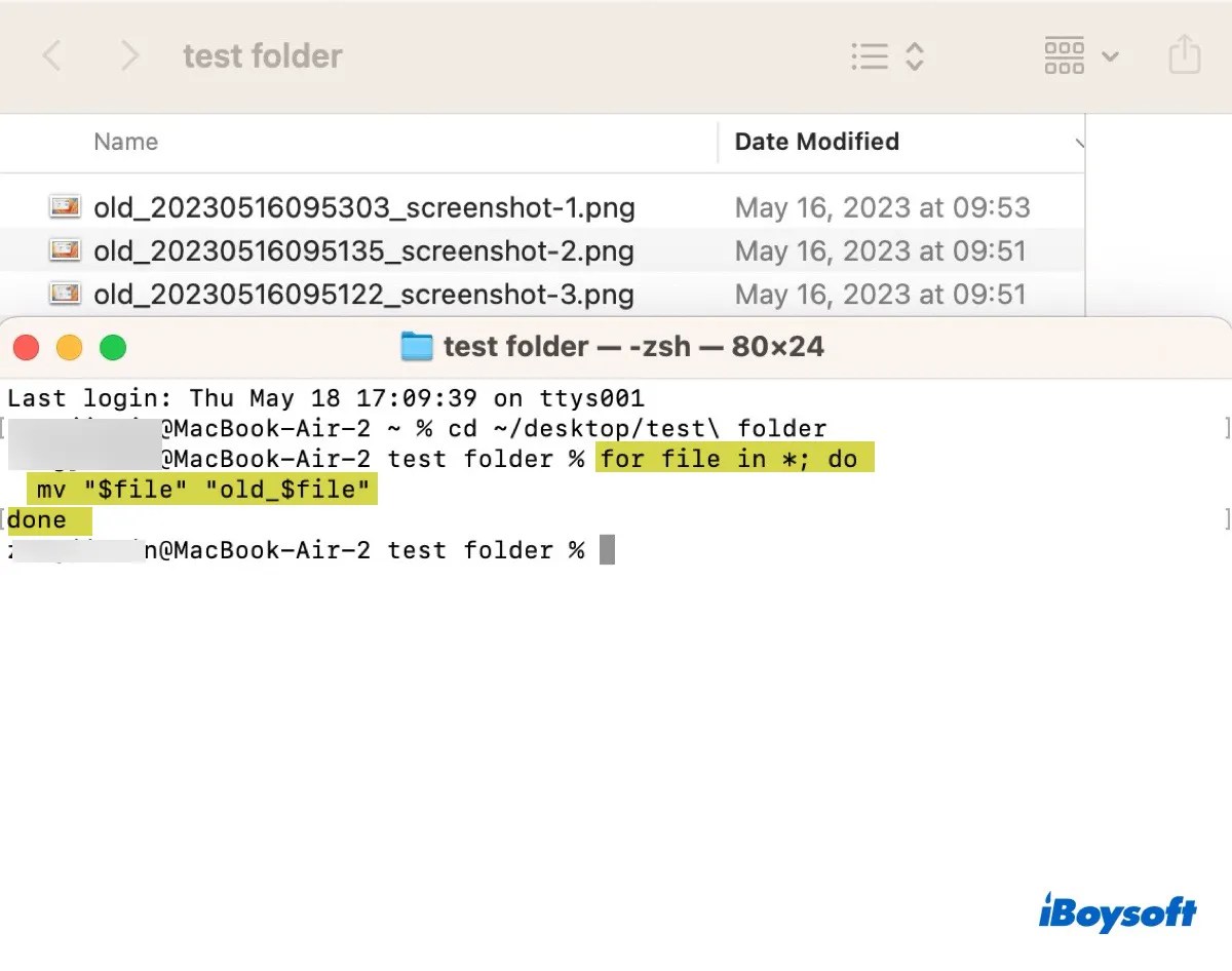 How to Rename a File or Multiple Files in macOS Terminal?