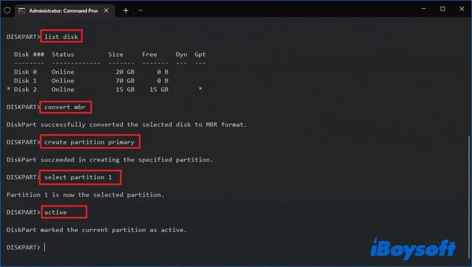 How to format my hard drive from command prompt copyfad