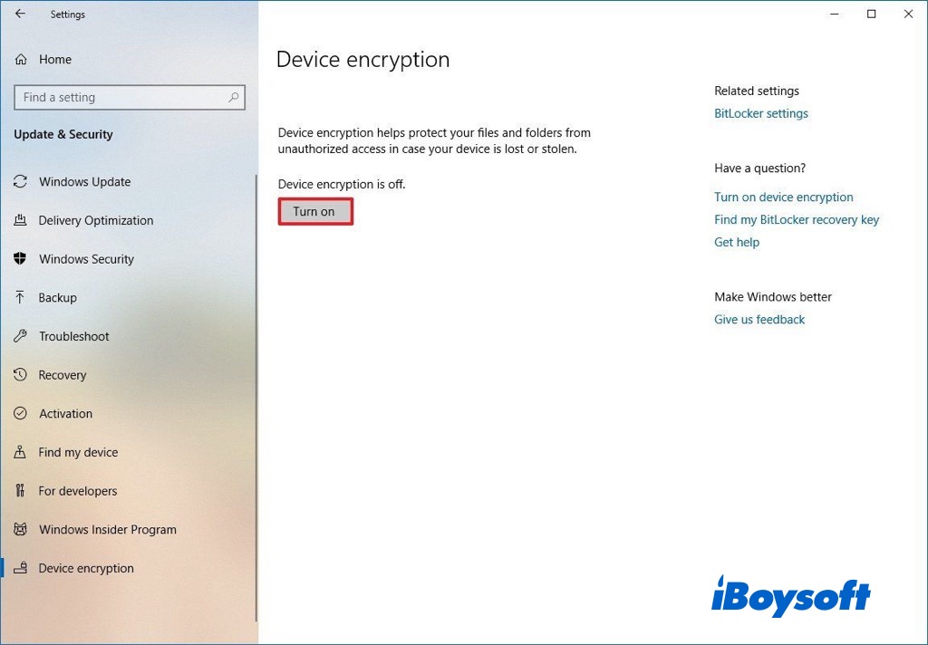 BitLocker Automatic Device Encryption It Explains Automatically