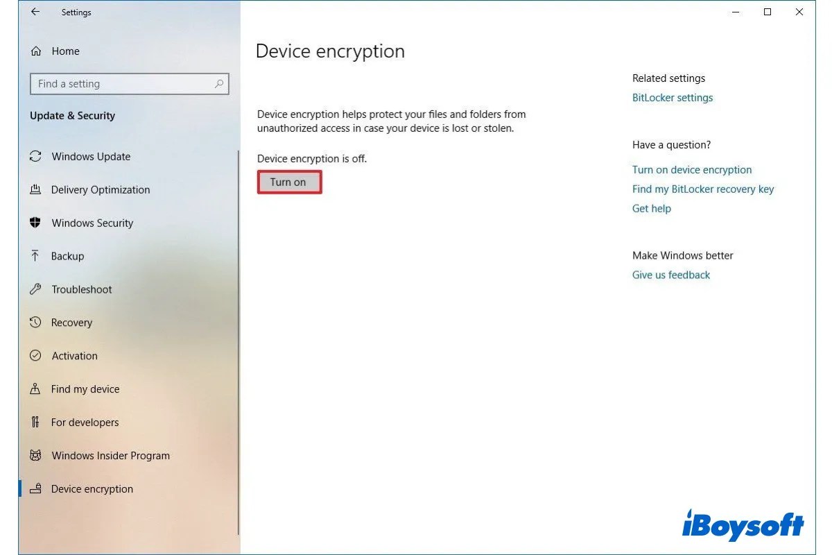 BitLocker Automatic Device Encryption It Explains Automatically
