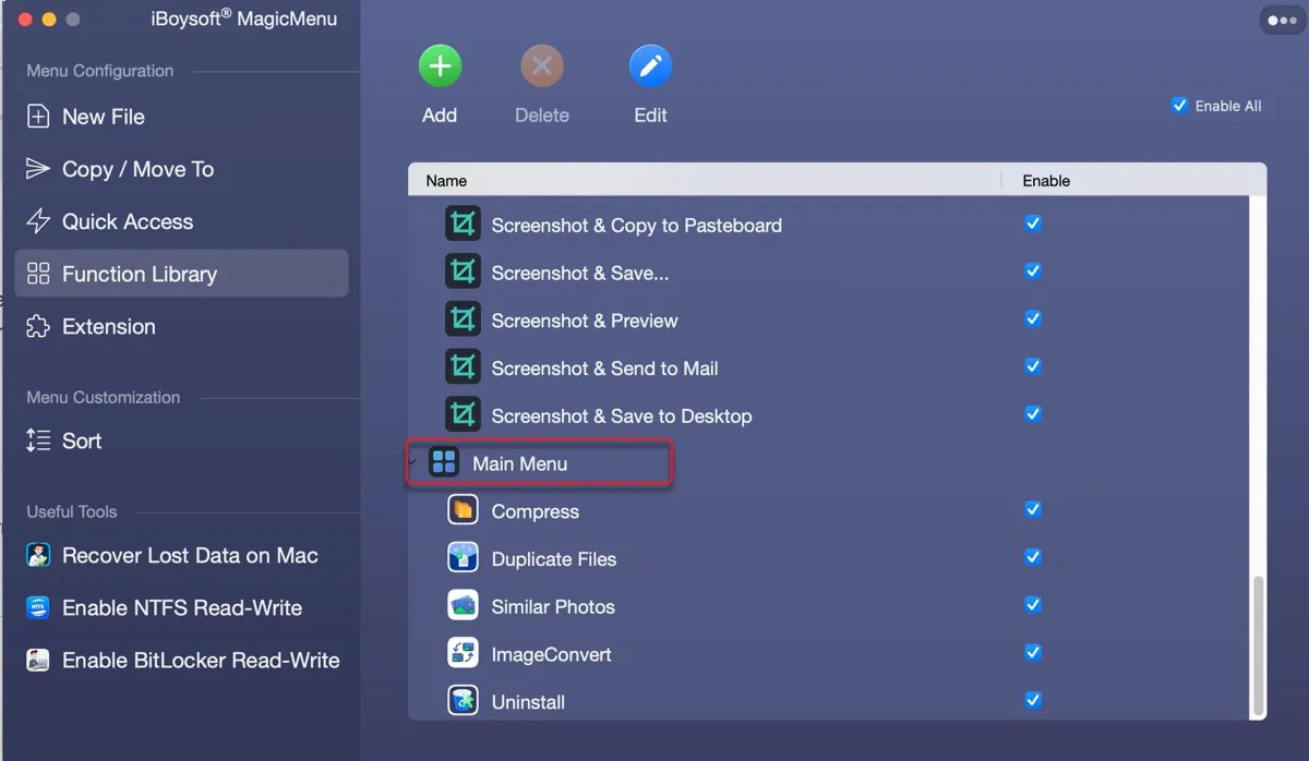 Access & Customize Context Menu (Rightclick Menu) on Mac