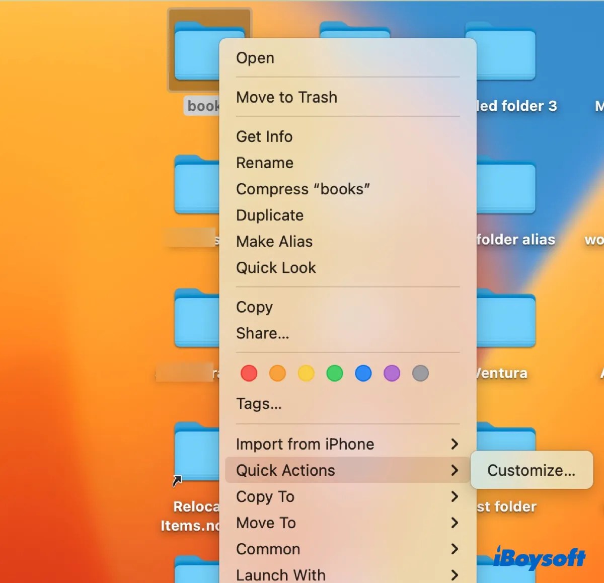 Acceso y personalización del Menú contextual (Menú clic derecho) en Mac