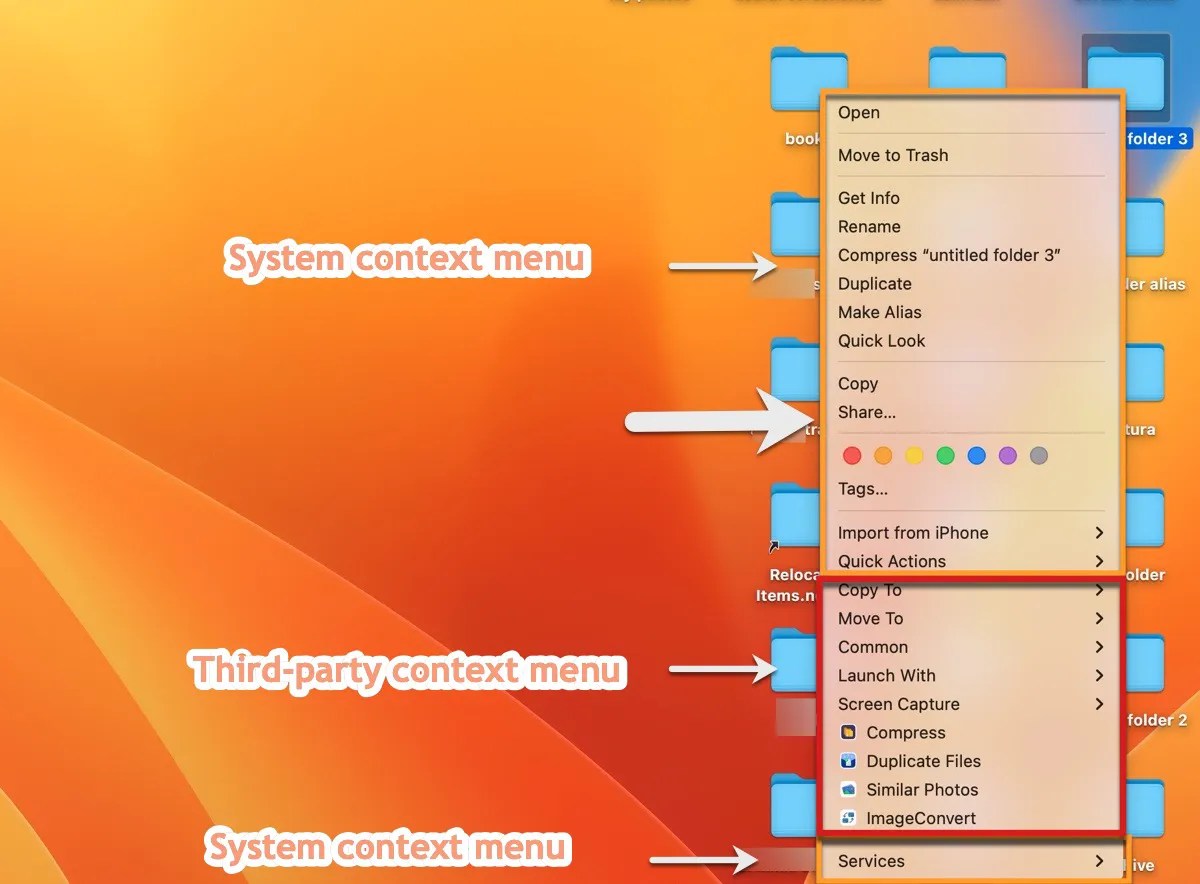 Accéder et personnaliser le menu contextuel (clic droit) sur Mac