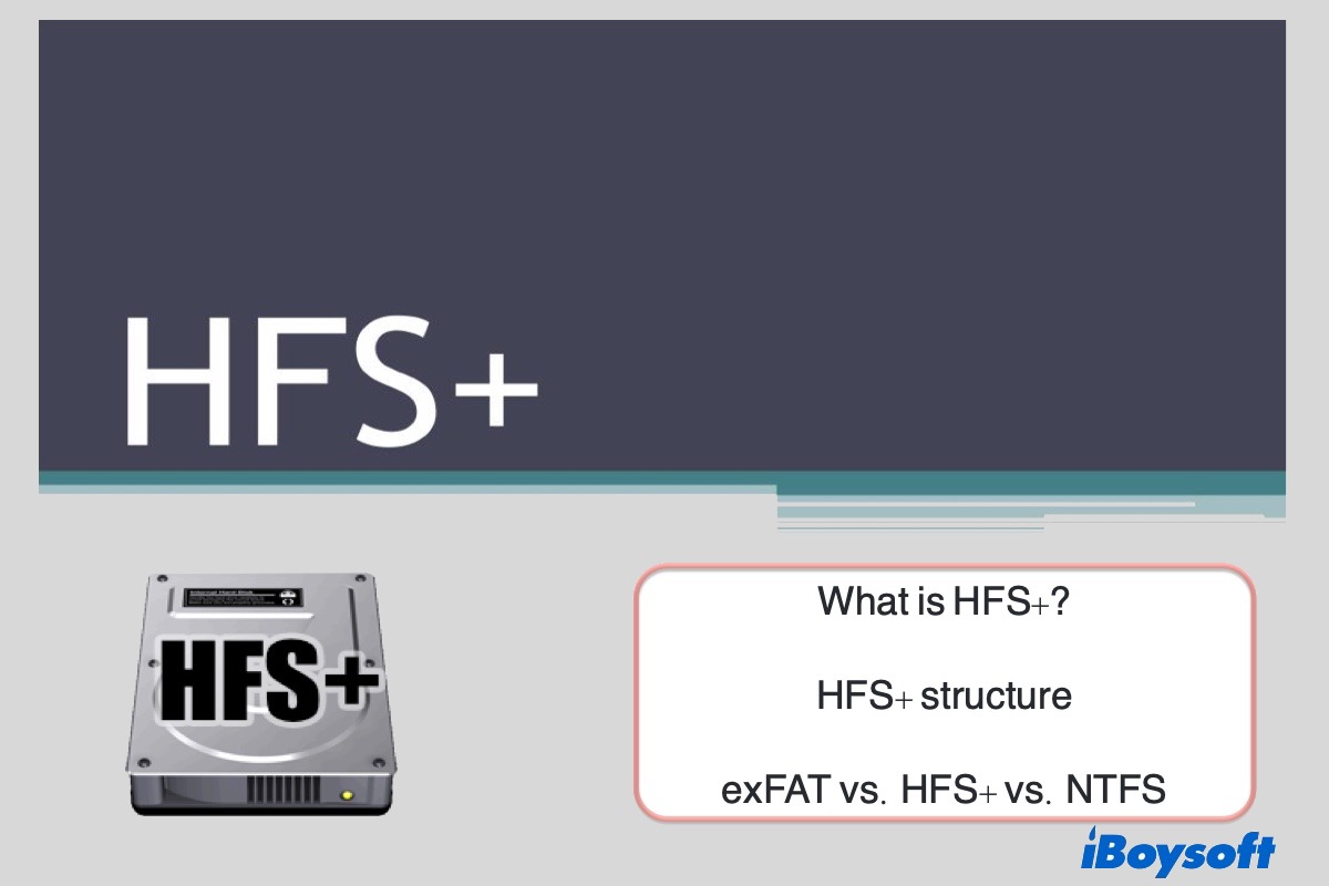 What is HFS+ exFAT vs. HFS+ vs. NTFS