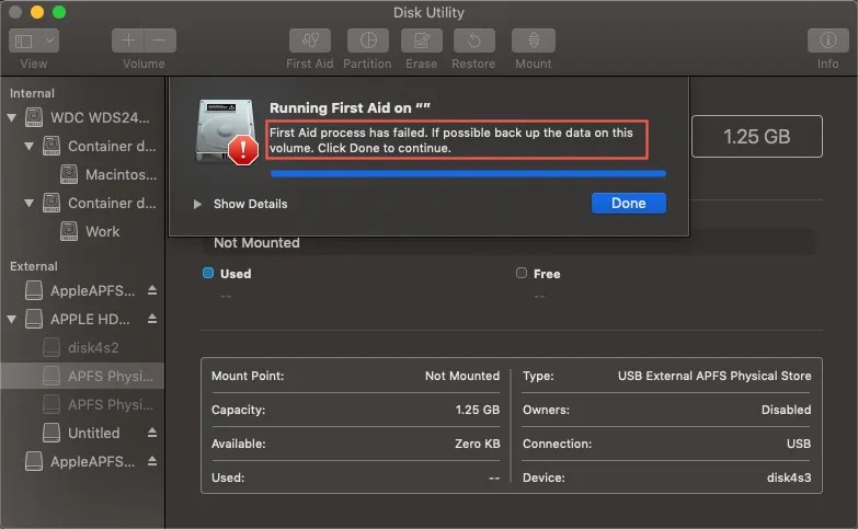 How to run First Aid to repair the disk on your Mac?