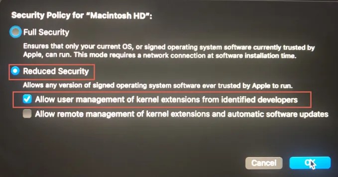 How to Enable System Extension on M1 Mac?