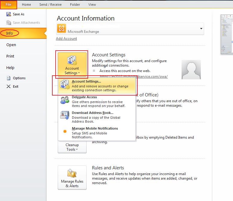 Opening Additional Mailboxes in Outlook 2010 Knowledgebase