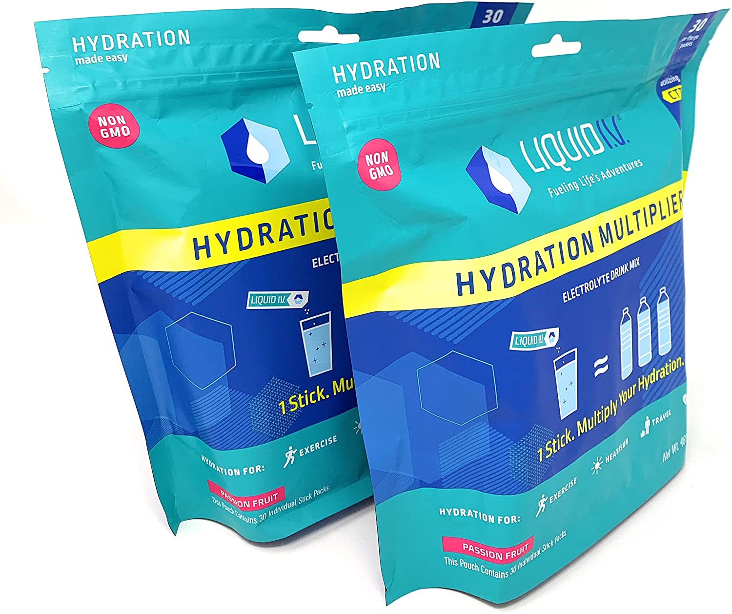 Liquid I.V. Hydration Multiplier, Electrolyte Powder, Easy Open Packets