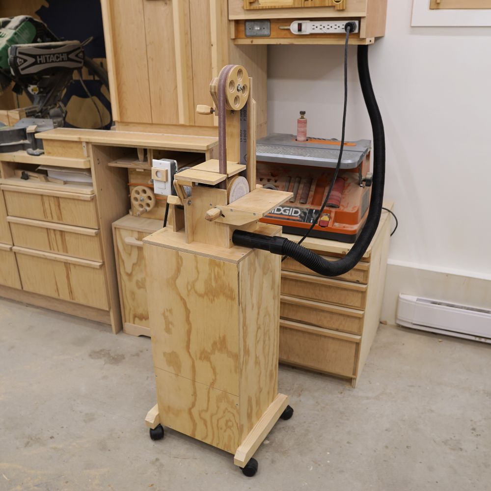 Making A Stand For The Belt Sander IBUILDIT.CA