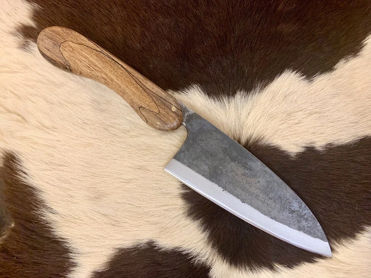 Custom Deba knife with unique lay out handle Customer Picture from J.I