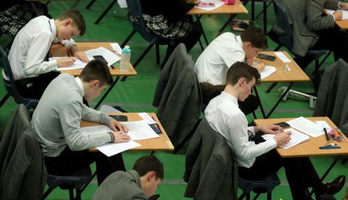 First students to sit exams since pandemic await Alevel results