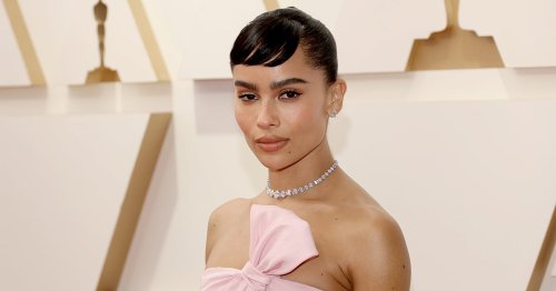Zoë Kravitz Channels Audrey Hepburn on the Red Carpet at Oscars 2022