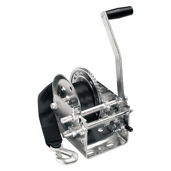 Fulton® 142416 2600 lb 2Speed Hand Winch with 20' Strap & w/o Handle Cover