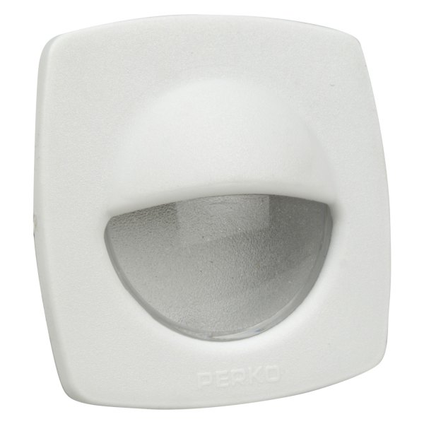 Perko® 1044DP2WHT 2.25"L x 2.25"W 12V DC White Recessed Screw Mount