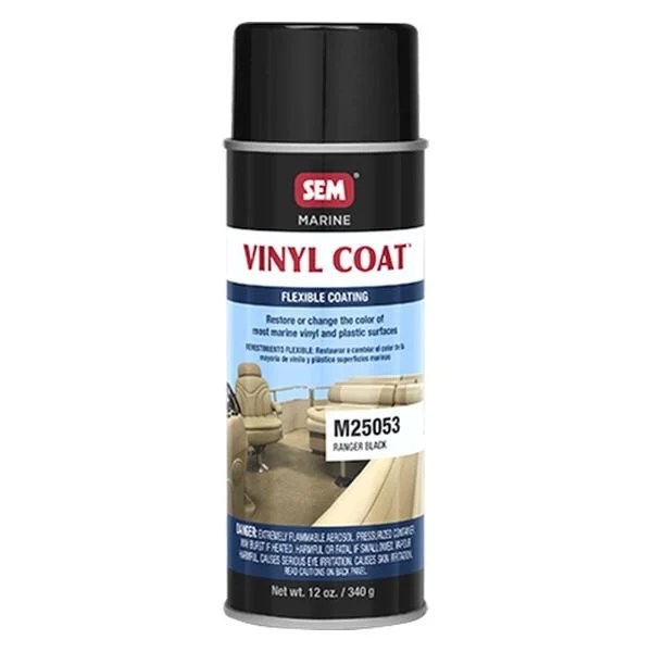 SEM® M25053 Vinyl Coat™ 12 oz. Ranger Black Vinyl/Plastic Paint Spray