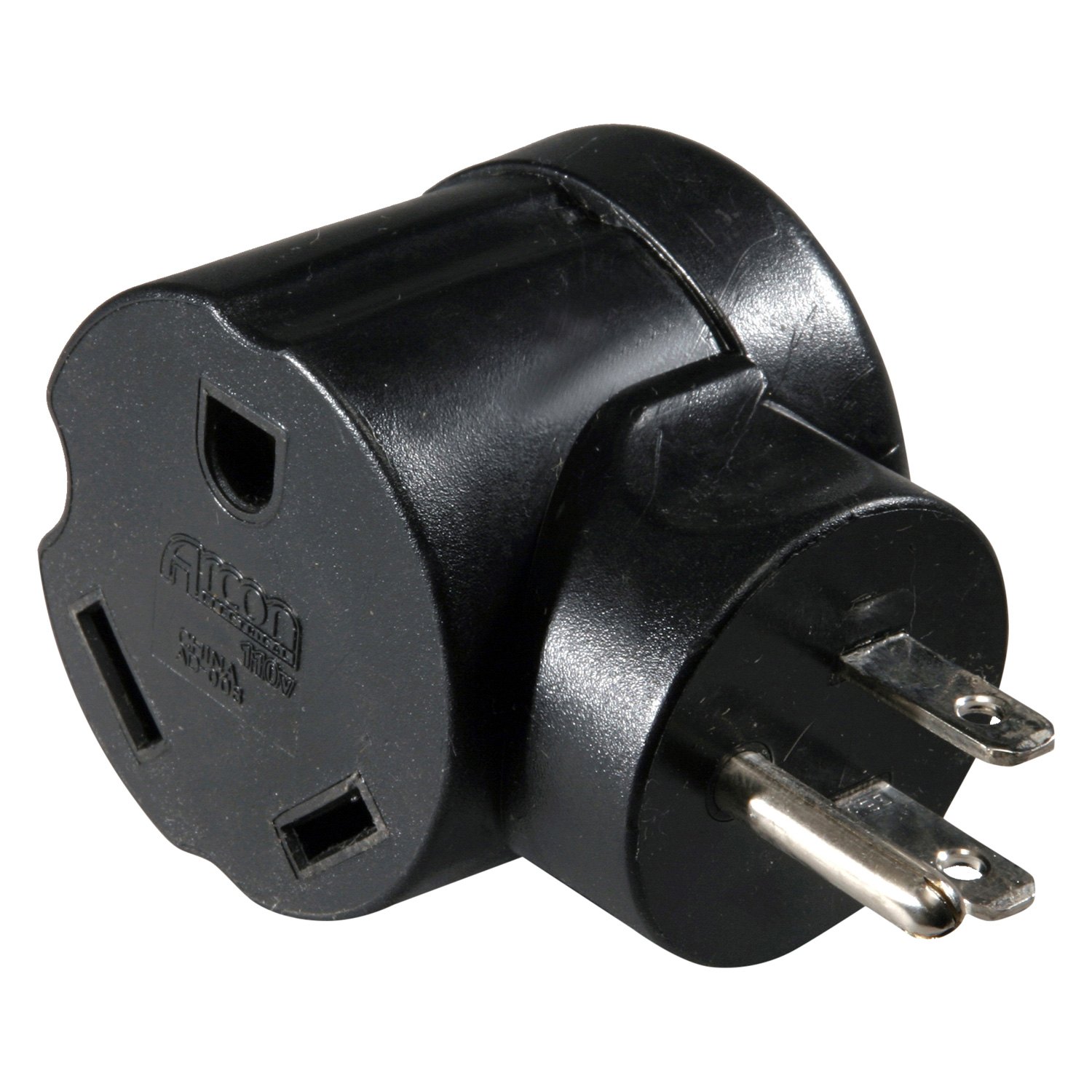 Arcon® 14081C Round Power Cord Adapter (15A Angle Male x 30A Female