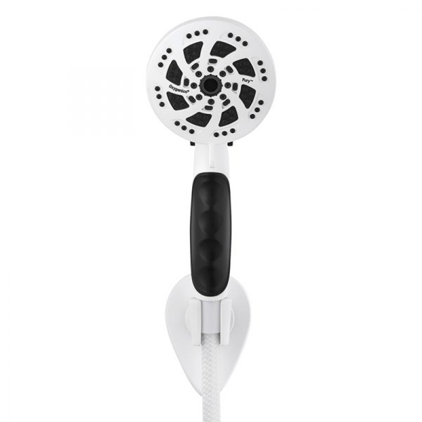 Oxygenics® 92789 Fury™ White 5Function Handheld Shower Head with 72