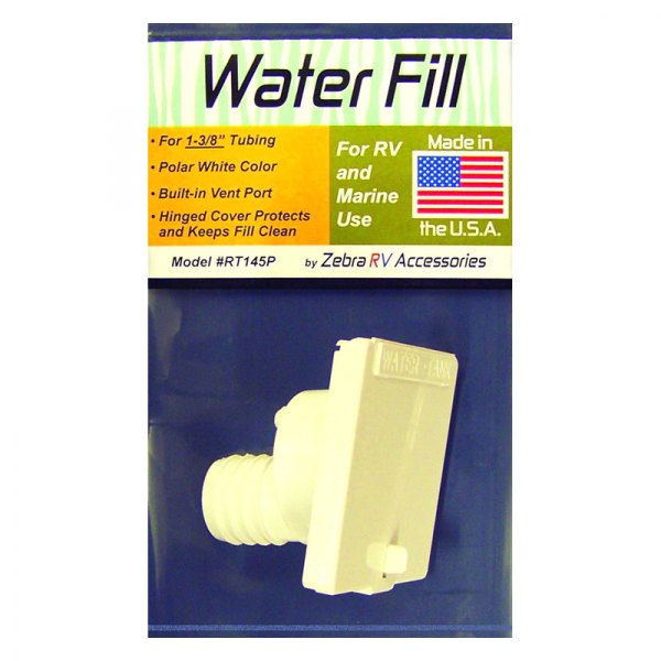 Zebra RV® RT145P Polar White Plastic Gravity Water Fill Spout