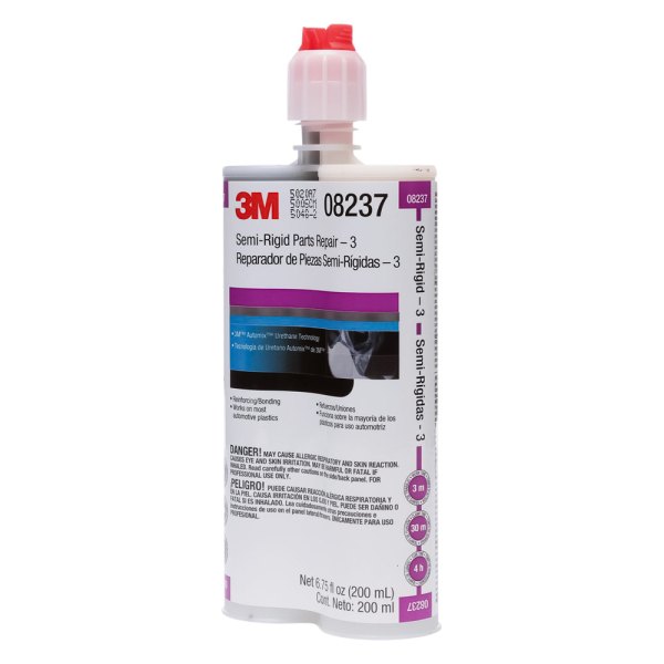 3M® 8237 Black SemiRigid Plastic Repair Adhesive