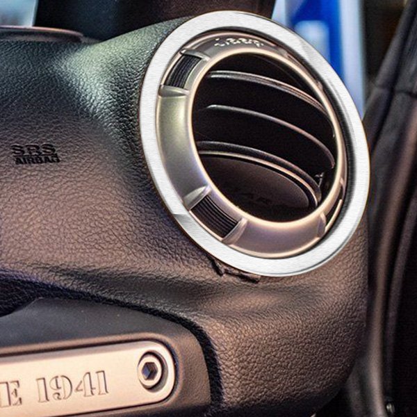 American Car Craft® 141009 Brushed Front A/C Trim Rings