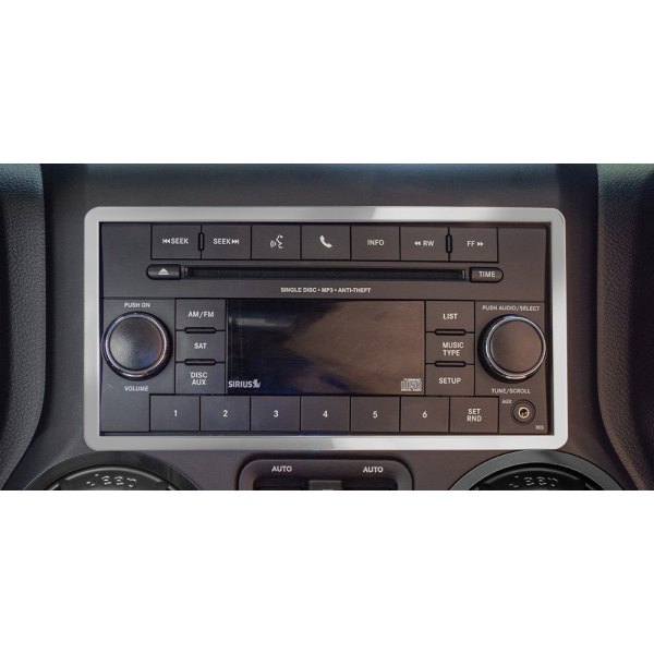 American Car Craft® 141010 Polished Radio Trim Ring