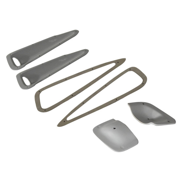 Aero Function® 107558 AF1 Style Fiberglass Hood Vents (Unpainted)