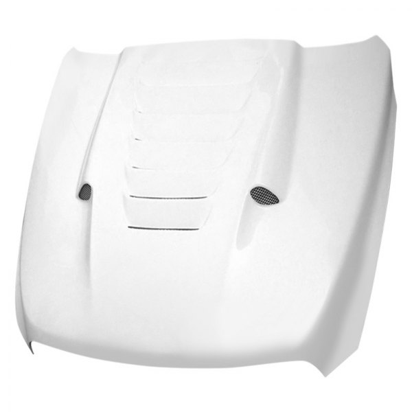 Amerihood® DR10AHTSFHW25 TS Style Functional Ram Air Fiberglass Hood