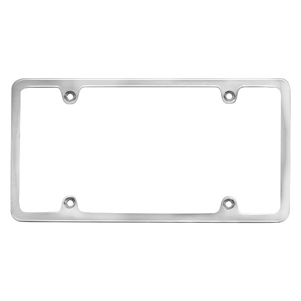 Motors Universal Polished Stainless Number Plate Surround Car Number Plates & Surrounds Car