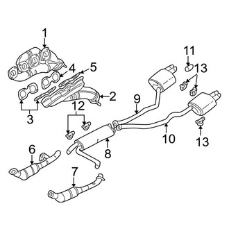 2002 BMW X5 OEM Exhaust Parts | Systems, Tips — CARiD.com